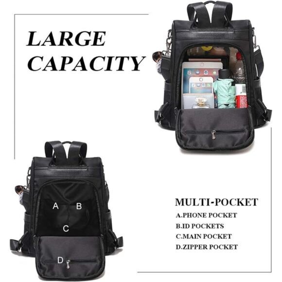Backpack Purse for Women Anti theft Bookbag Purse Lightweight Shoulder Bag main image 4
